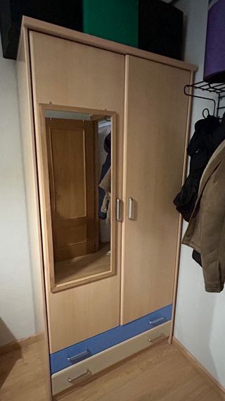 Mueble somier con nido y armario