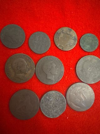 Lote de monedas antiguas