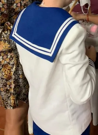 Traje comunión Pilar del Toro blanco/azul