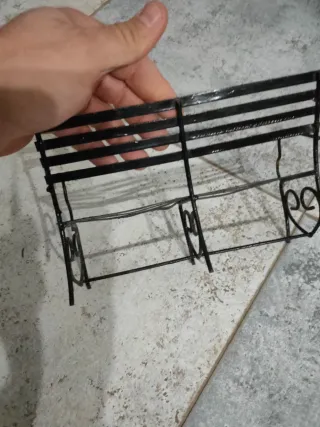 BANCO DE METAL MINIATURA