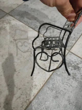 BANCO DE METAL MINIATURA