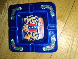 Cenicero azul de cerámica Amsterdam