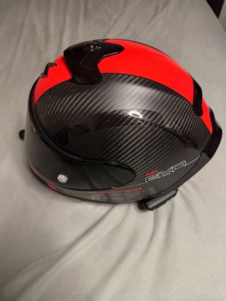 Casco Scorpion Exo R1 Carbono Rojo