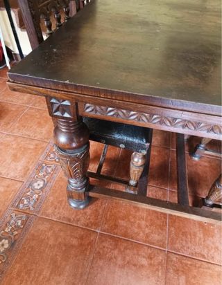 muebles antiguos tallados estilo vasco