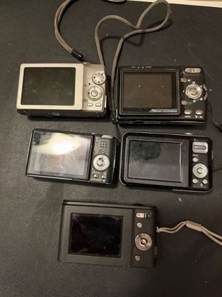 Lote 5 Cámaras Digitales Fujifilm, Samsung, Lumix