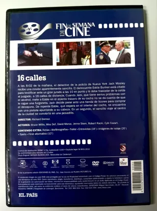 DVD 16 Calles de Bruce Willis