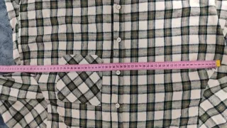 Camisa Zara cuadros algodón oversize M
