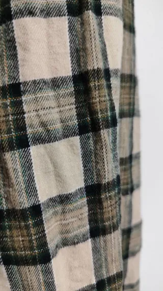 Camisa Zara cuadros algodón oversize M