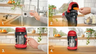 Cafetera Tassimo Bosch Style TAS1102 Roja