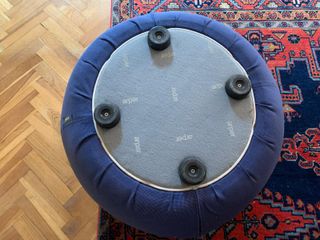 Puff Arper Diseño Tela Azul