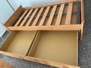 Cama individual con 2 cajones
