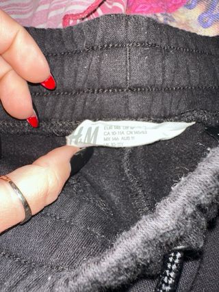 Pantalón de chándal negro con logo