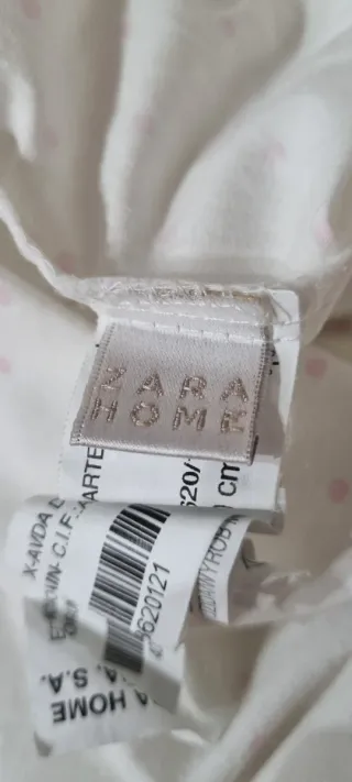 Funda nórdica Zara lunares rosas