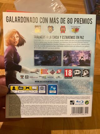 Bioshock Infinite PS3 (PAL ES Sólo Carátula)