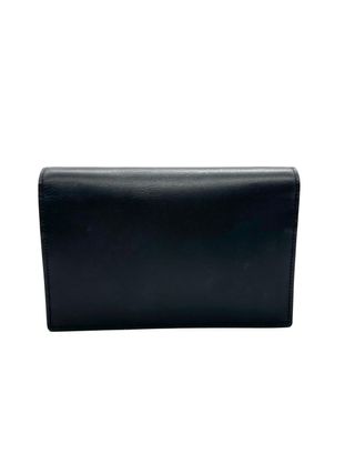 Saint Laurent Kate Bolso Negro Dorado