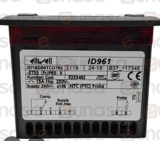 Termostato Eliwell ID961 230V PTC NTC