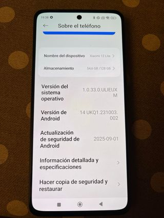 Xiaomi 12 Lite 128GB Negro