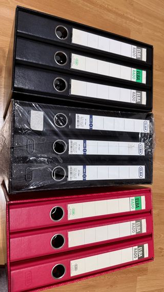Lote 3 cajas de 3 Archivadores ELBA