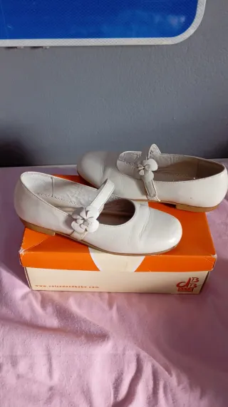 Zapatos Bailarinas Niña Blancos