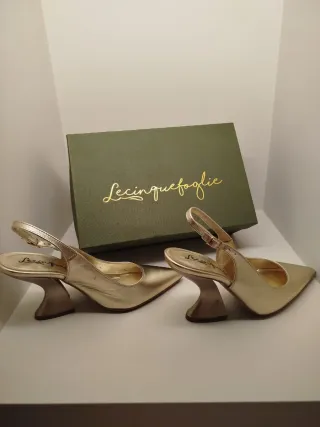 Le Cinque Foglie Scarpe Donna Oro