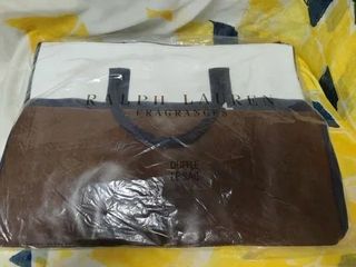 Bolso Tote Ralph Lauren Azul y Blanco