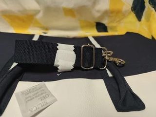 Bolso Tote Ralph Lauren Azul y Blanco