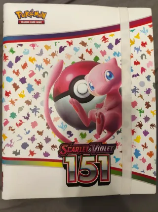 Álbum de cartas Pokémon variadas