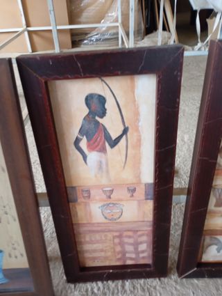 Lote 4 cuadros étnicos