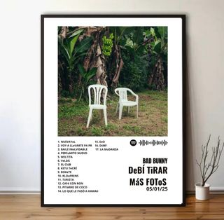 Póster Álbum Bad Bunny: "Debi tirar mas fotos”