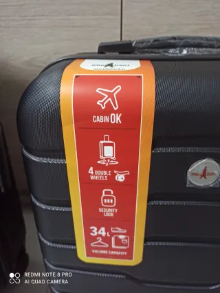 Juego 2 Maletas Negras 63L y 34L sin estrenar