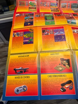 Folleto Publicidad Super Nintendo Top Diez