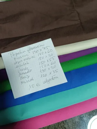 Lote Popelín Flamenca Varios Colores
