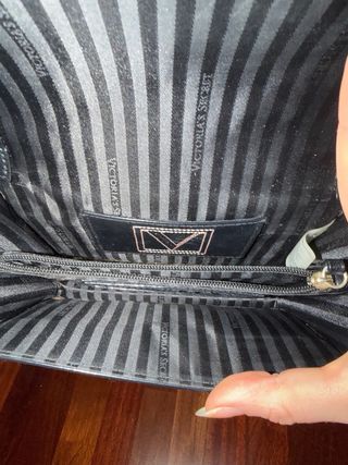 Bolso Negro Victoria's Secret Cadena Dorada