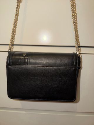 Bolso Negro Victoria's Secret Cadena Dorada