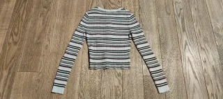 Maglione crop a righe ragazza  Pull&Bear