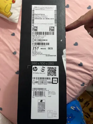 Ordenador HP Plata y Negro