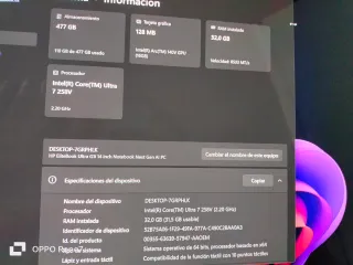 Ordenador HP Plata y Negro