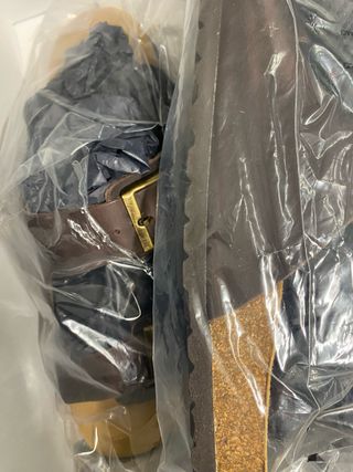 Sandalias de piel para hombre Marrón Talla 45 p