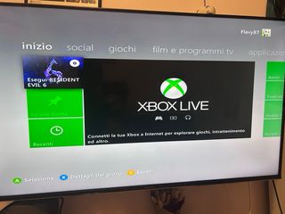 Xbox 360 Microsoft Nero Funzionante