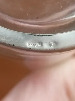 Bicchieri cristallo e argento 800