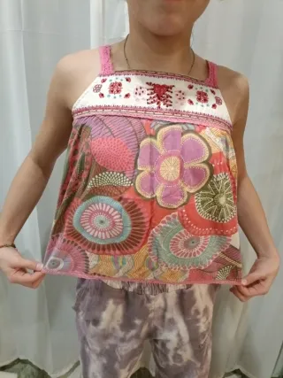 2 Camisetas Algodón Verano Niña 8 Años