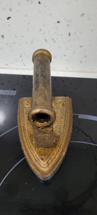 Plancha vintange de hierro fundido