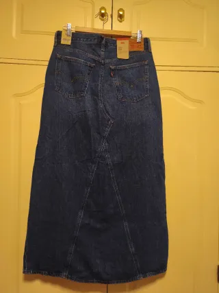Falda Levi's larga azul
