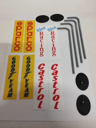 Decoración Scalextric-slot Banderolas