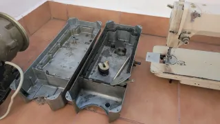 Máquina de coser industrial ,motor y carter