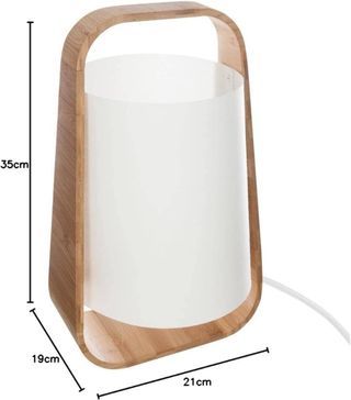 Lámpara de mesa de bambú