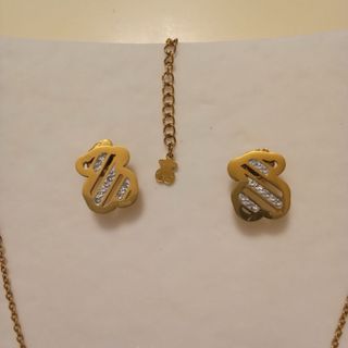 Conjunto Tous Corazón y Oso Dorado