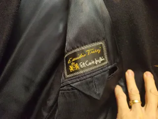 Abrigo caballero azul marino