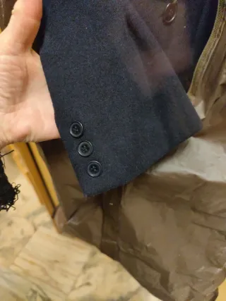 Abrigo caballero azul marino