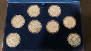 5,15 Oz Plata Pura 8 Monedas Mundial Francia 1998